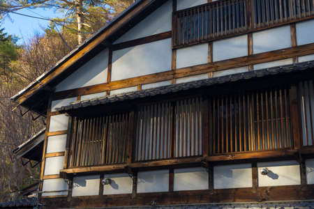 View of Traditional wooden building in Nagano ,Japan.の写真素材