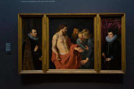Painting in Rijksmuseum in Amsterdam, Netherlands.