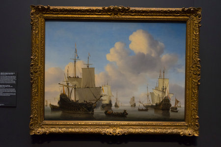 Painting in Rijksmuseum in Amsterdam, Netherlands.