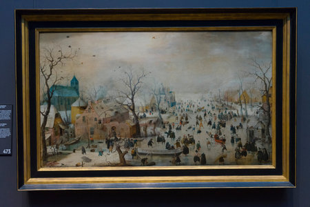 Painting in Rijksmuseum in Amsterdam, Netherlands.