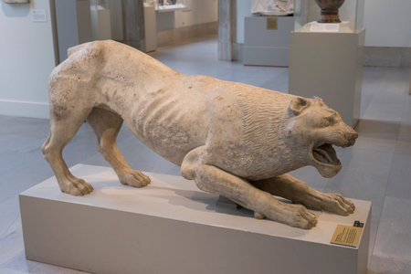 Gallery containg famous sculptures at the Metropolitan Museum of Art in New York.