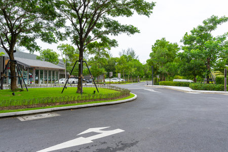 Phuket, Thailand - July 9,2022 : Beautiful view of Porto De Phuket, new community complex in Laguna area. Phuket is a popular tourist location for honeymoon and vacation.のeditorial素材