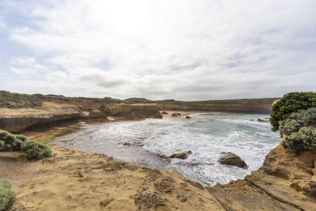 Sherbrooke River Beach in Loch Ard Gorge. Great Ocean Road, Victoria State, South Australia.の写真素材
