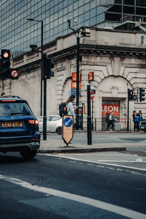 Shot on 30th of September 2023 on the streets of London, England.の写真素材