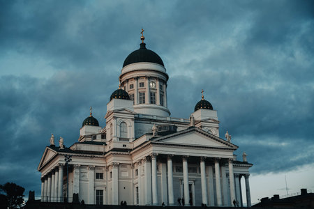 Shot on the 17th of October 2023 in Helsinki, Finland during a 2 day trip there on the way to Lapland.の写真素材