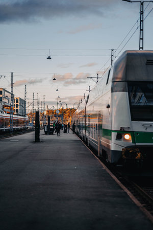 Shot on the 17th of October 2023 in Helsinki, Finland during a 2 day trip there on the way to Lapland.の写真素材