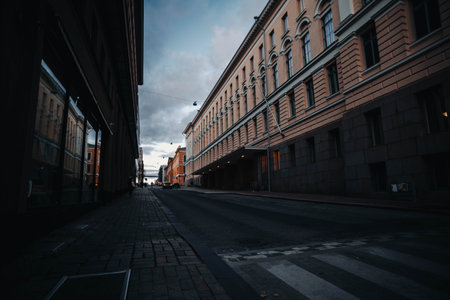 Shot on the 17th of October 2023 in Helsinki, Finland during a 2 day trip there on the way to Lapland.の写真素材