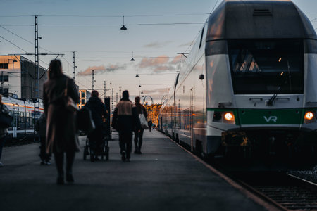 Shot on the 17th of October 2023 in Helsinki, Finland during a 2 day trip there on the way to Lapland.の写真素材