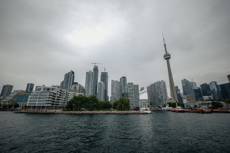 Shot on the 16th of August 2024 in the center of Toronto, Ontario, Canada.の写真素材