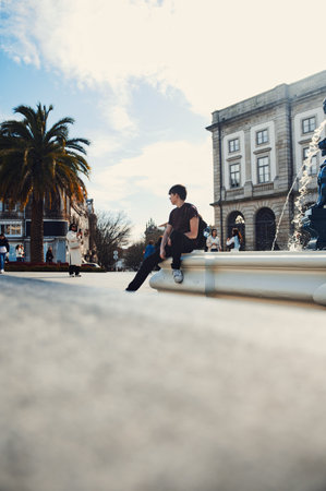 Shot on the 12th of February 2023 in Porto, Portugal.の写真素材