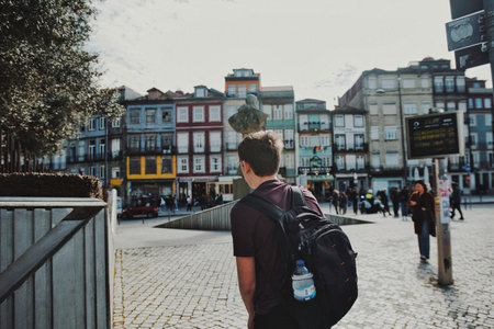 Shot on the 12th of February 2023 in Porto, Portugal.の写真素材