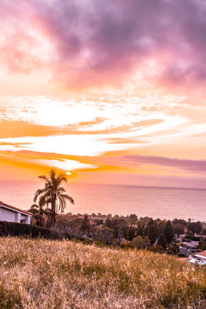 Palos Verdes SUnsetの写真素材