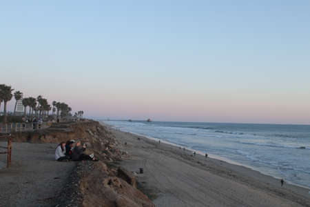 Huntington Beach Sunsetのeditorial素材