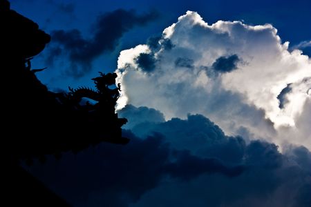 Statue at Tian Hou Temple located at Kula Lumpur, Malaysiaの写真素材