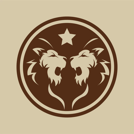 Lion King head with crown logo