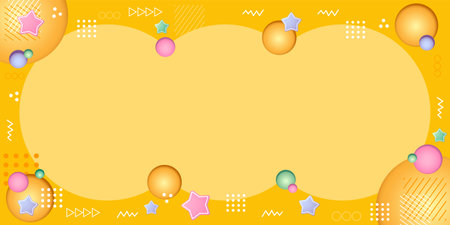 Modern Abstract Template Design with Yellow color. Template for Business and Corporate.のイラスト素材