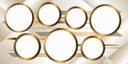 Seven colorful shiny cirlce. infographic concept.Vector Illustration.のイラスト素材