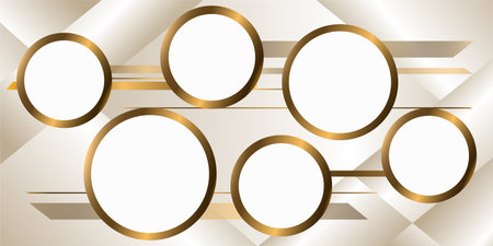 Six colorful shiny cirlce. infographic concept.Vector Illustration.のイラスト素材