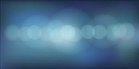 Abstract blue background with bokeh effect. Vector Illustration.のイラスト素材