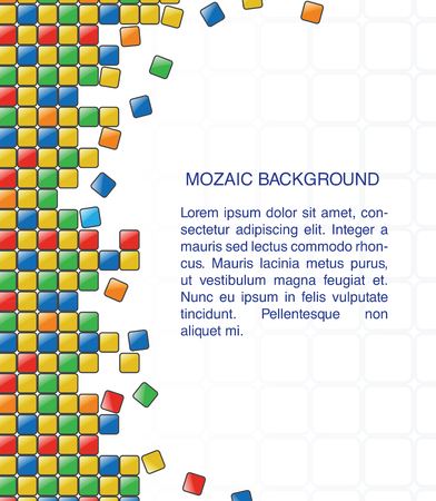 abstract colorful mosaic background template, eps10 vector illustration のイラスト素材