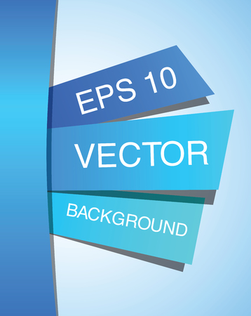 Blue abstract paper design template  EPS 10 vector illustrationのイラスト素材