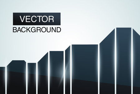 Black glossy abstract background  Futuristic design templateのイラスト素材