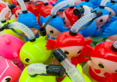 Colorful Bright Food Grade Pet Drinking Cups, With Cartoon Animal Hats For Kids