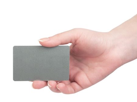 Template for your text on your business card in gray,shallow depth of field, focus on the mapの写真素材