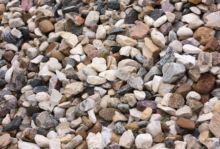 background of stone macadam of different colors
