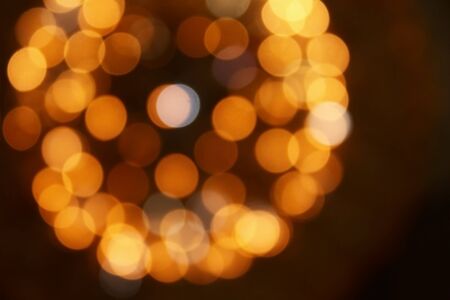 abstract background of lights taken with blur focusの写真素材