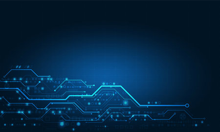 technology connection circuit system design background abstract.