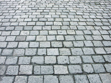 Stone blocks in the walkwayの写真素材