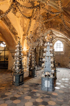 Czech Republic -  UNESCO City Kutna Hora - Church Sedlec - Ossuaryのeditorial素材