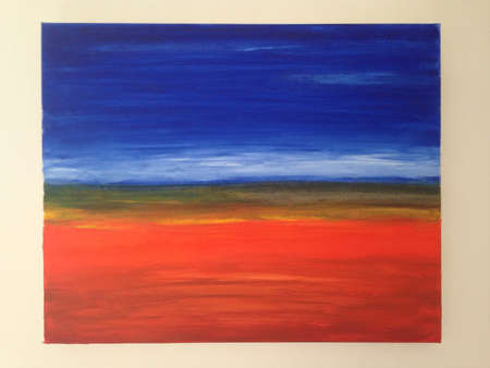 Oil painting on the wallの素材
