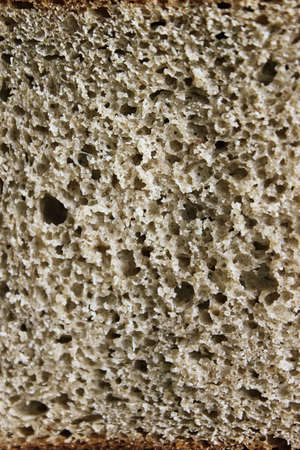 texture of black bread closeupの写真素材