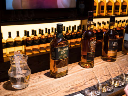 DUBLIN, IRELAND - AUGUST 22, 2018: The Whiskey Museum Dublin is very popularのeditorial素材