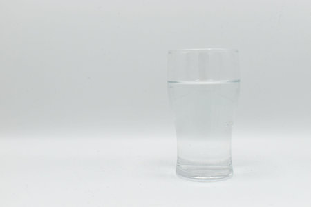 glass of water isolated on white background