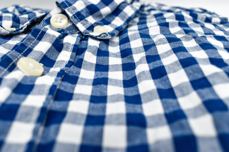 Traditional bavarian mens Oktoberfest shirt isolated on white background