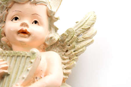 angel play music for christmas layoutsの写真素材