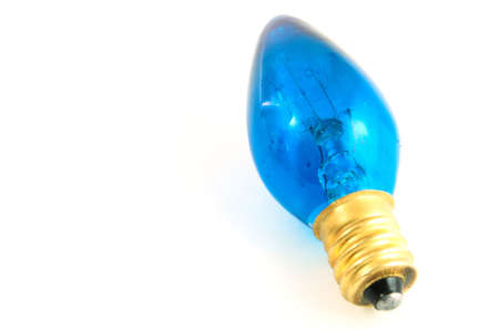 blue  lightbulb for great smart  ideasの写真素材