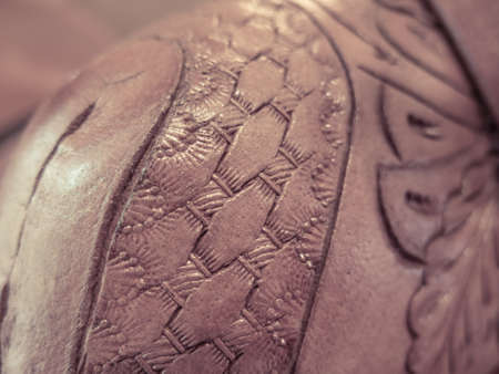 Close-up details of leather woven texture.の写真素材