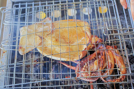 grilled squid の写真素材