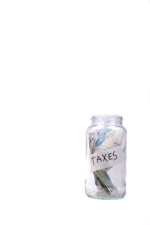 Saving Up To Pay Taxesの写真素材