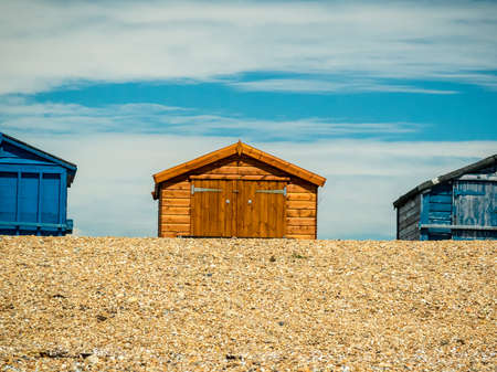Beach Huts on Hayling Islandのeditorial素材