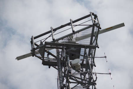 Southampton, UK - 14th May 2016. The Radar tower at the end of the Town Quay in Southampton. Operated by ABP (Associated British Ports)のeditorial素材