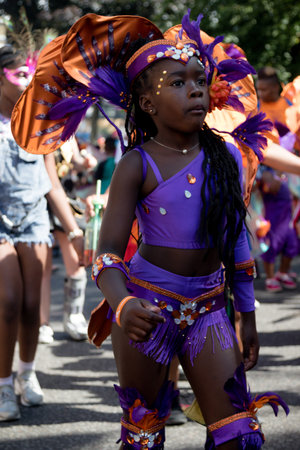 London, United Kingdom - August 27, 2017. Notting Hill Carnival one of the largest street parties in...