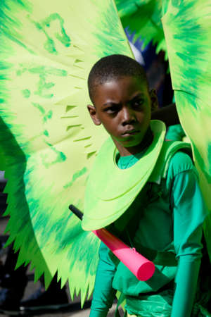 London, United Kingdom - August 27, 2017. Notting Hill Carnival one of the largest street parties in Europe is now in its 51st year. This year was close to the ruin of Grenfell Tower scene of a devastaing fire.のeditorial素材