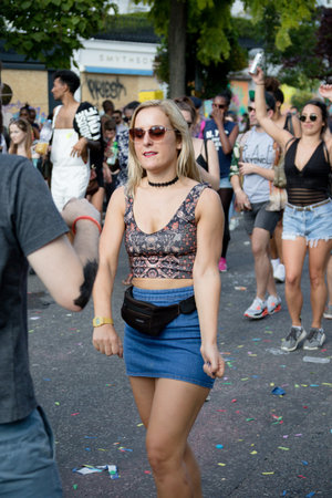London, United Kingdom - August 27, 2017. Notting Hill Carnival one of the largest street parties in...
