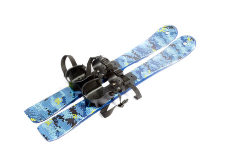 Ski blades isolated on a white background