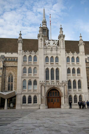 London, United Kingdom - October 30th, 2017:- The Guildhall of the City of Londonのeditorial素材